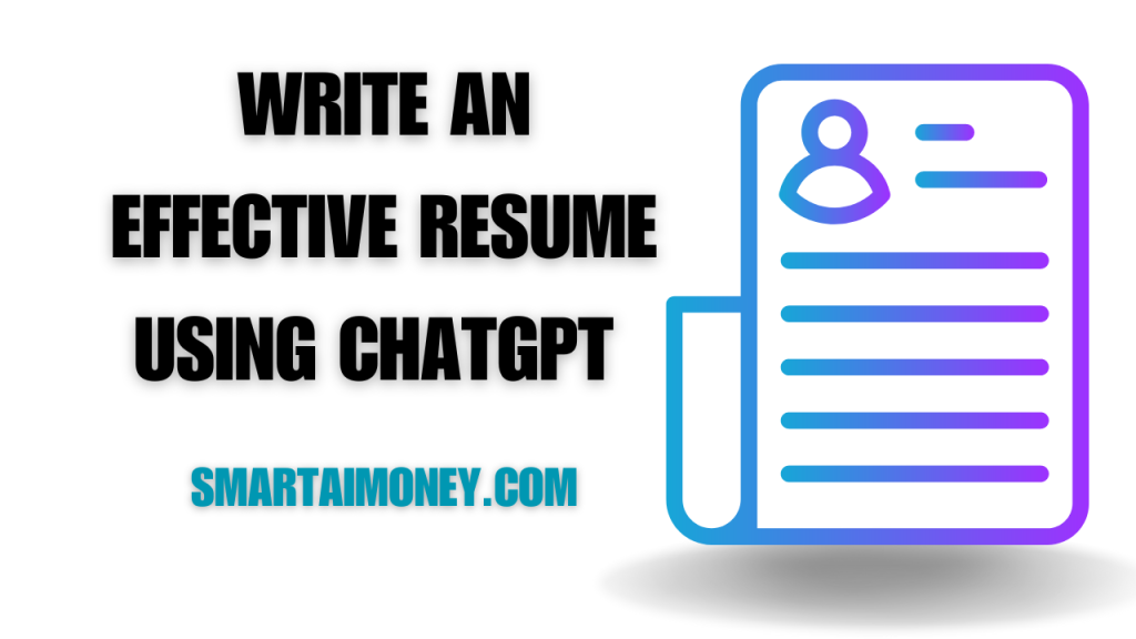 how to write resume in chatgpt