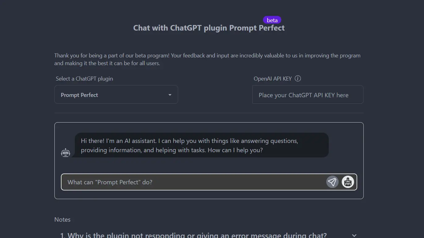 ChatGPT Plugin - Prompt Perfect ChatGPT Plugin [JUNE 2023]